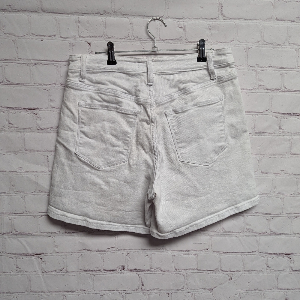 Vervet White Denim High-rise Shorts With Stretch. Large. EUC. Flawless .409 - Picture 2 of 7